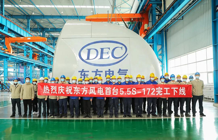開啟“6MW時代”！國內(nèi)陸上單機(jī)容量最大風(fēng)電機(jī)組下線